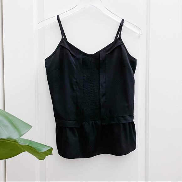Jessica Simpson Peplum Black Camisole Ruffle - Picture 1 of 13